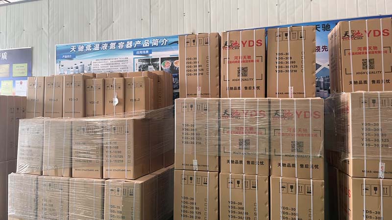 發往墨西哥的2升20升30升天馳液氮罐